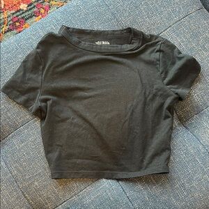 Wild Fable Black Crop Top